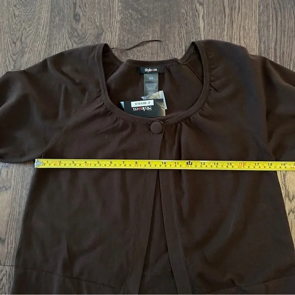 Style & Co. Dark Brown Cardigan - Picture 7 of 7